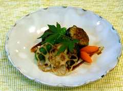 しいたけたっぷり豆腐ハンバーグ