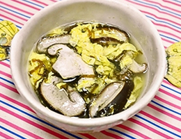 しいたけともずくの酸辣湯