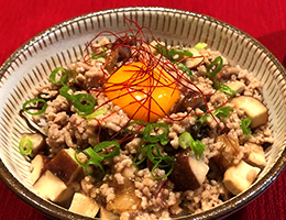 レンジでお手軽！豚と椎茸の和風旨旨丼(うまうまどん)