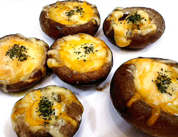 しいたけのガーリックチーズ焼き