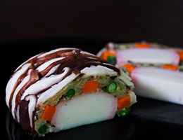 椎茸と魚介の簡単テリーヌ