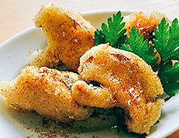 カレー粉チーズの椎茸フリット